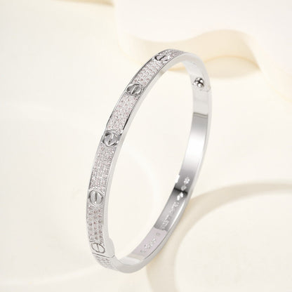 [LORA] LOVE BRACELET 4.8MM DIAMOND-PAVED