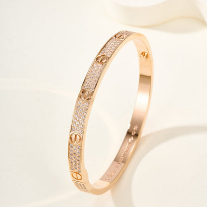 [LORA] LOVE BRACELET 4.8MM DIAMOND-PAVED
