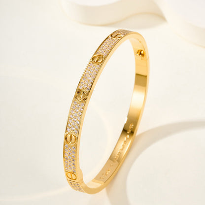 [LORA] LOVE BRACELET 4.8MM DIAMOND-PAVED