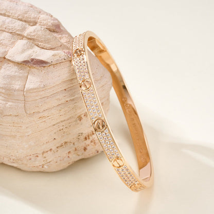[LORA] LOVE BRACELET 4.8MM DIAMOND-PAVED