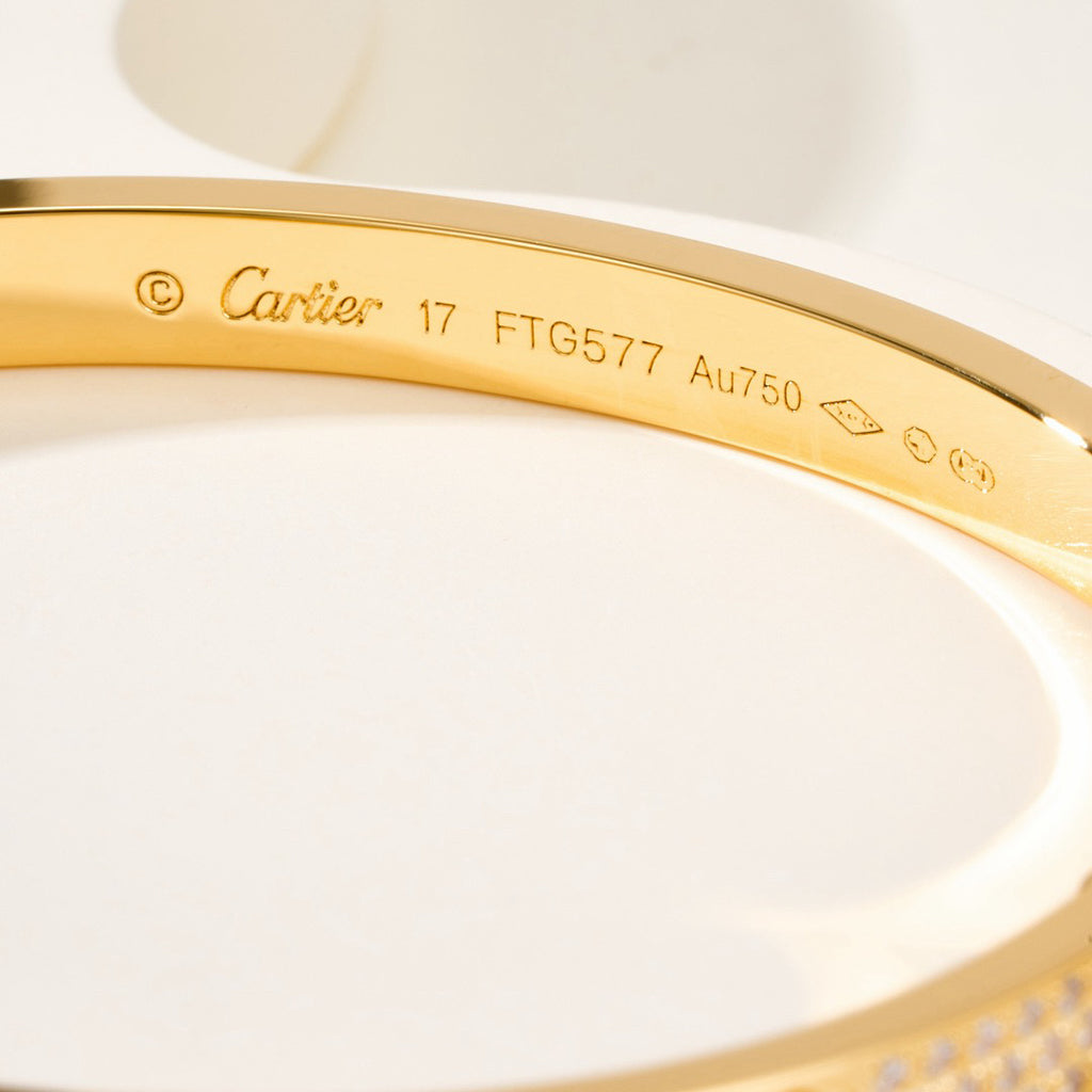 [LORA] LOVE BRACELET 4.8MM DIAMOND-PAVED
