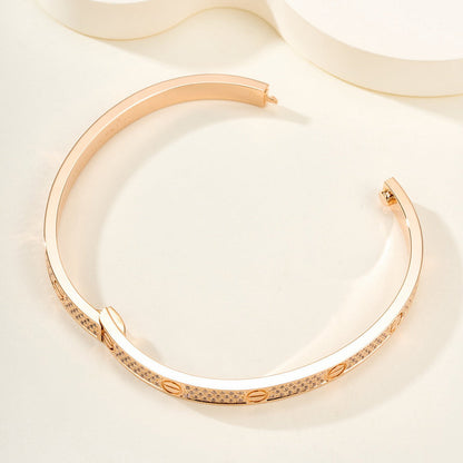 [LORA] LOVE BRACELET 4.8MM DIAMOND-PAVED
