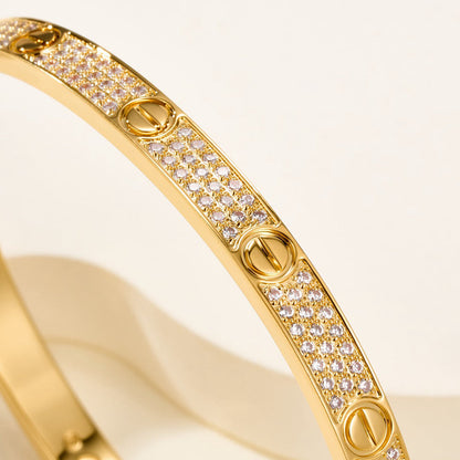 [LORA] LOVE BRACELET 4.8MM DIAMOND-PAVED