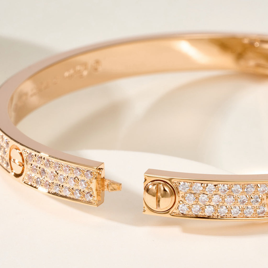 [LORA] LOVE BRACELET 4.8MM DIAMOND-PAVED