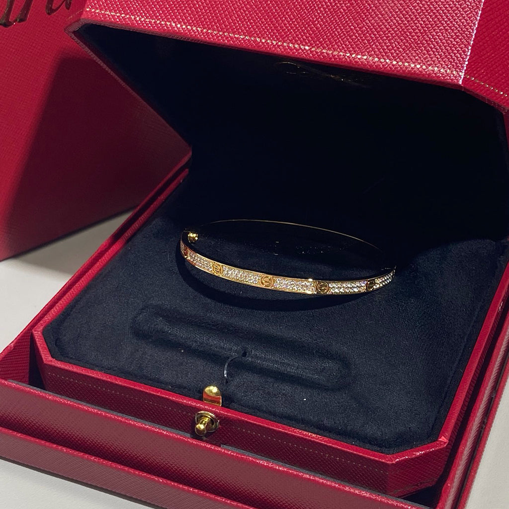 [LORA] LOVE BRACELET 3.65MM DIAMOND-PAVED