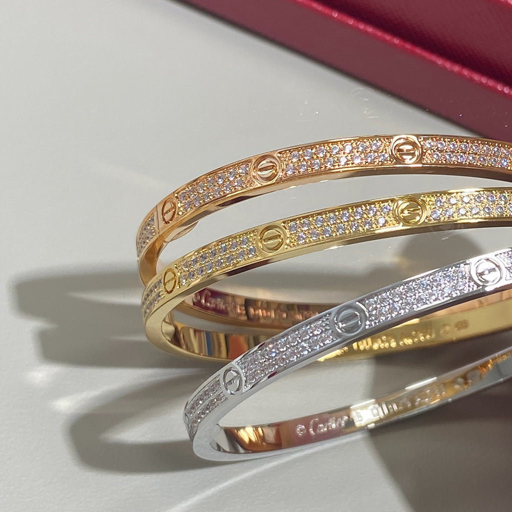[LORA] LOVE BRACELET 3.65MM DIAMOND-PAVED