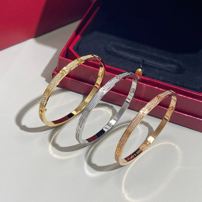 [LORA] LOVE BRACELET 3.65MM DIAMOND-PAVED