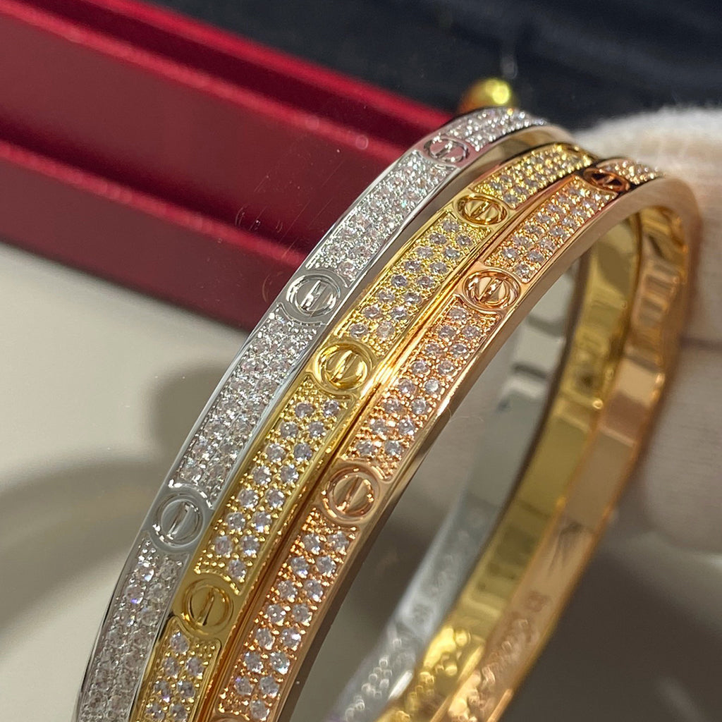 [LORA] LOVE BRACELET 3.65MM DIAMOND-PAVED