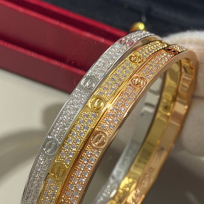 [LORA] LOVE BRACELET 3.65MM DIAMOND-PAVED