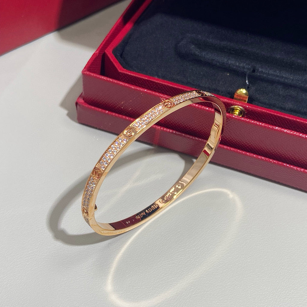 [LORA] LOVE BRACELET 3.65MM DIAMOND-PAVED