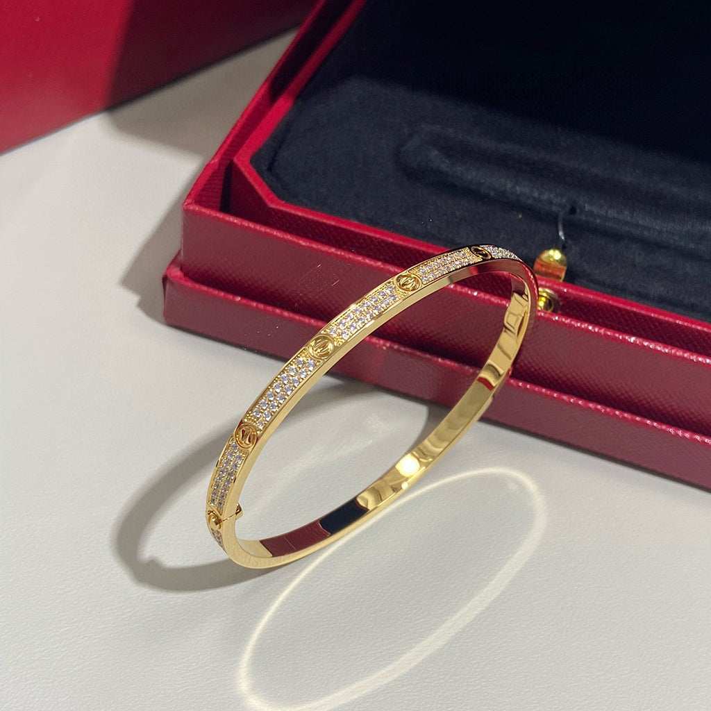 [LORA] LOVE BRACELET 3.65MM DIAMOND-PAVED