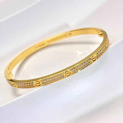 [LORA] LOVE BRACELET 3.65MM DIAMOND-PAVED