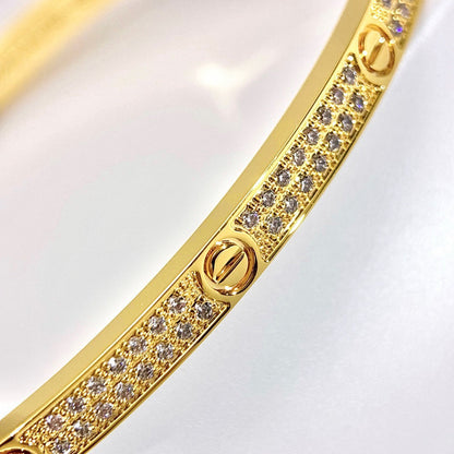 [LORA] LOVE BRACELET 3.65MM DIAMOND-PAVED