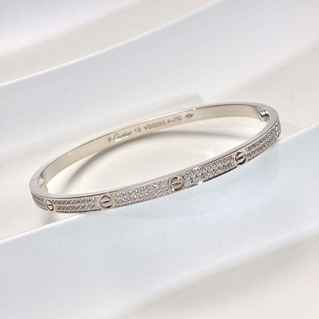 [LORA] LOVE BRACELET 3.65MM DIAMOND-PAVED