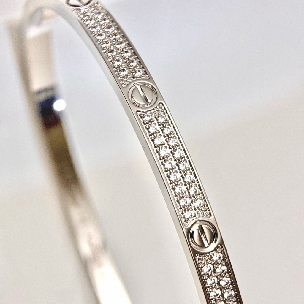 [LORA] LOVE BRACELET 3.65MM DIAMOND-PAVED