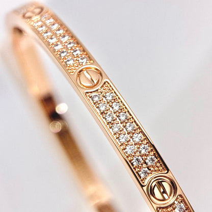[LORA] LOVE BRACELET 3.65MM DIAMOND-PAVED