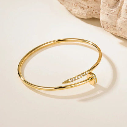 [Lora] JUSTE Diamond & LOVE Diamond Bracelet Stack Set