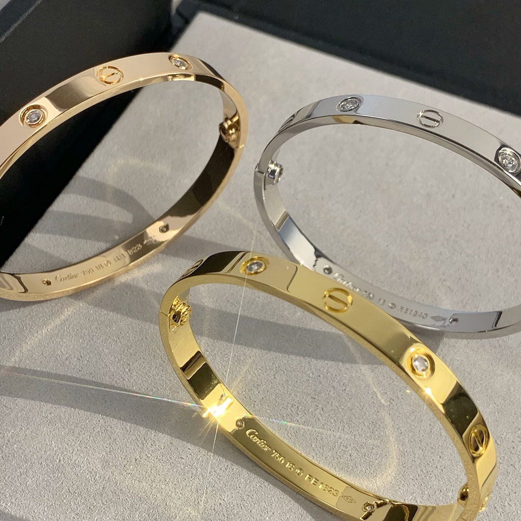 [LORA] LOVE BRACELET 6.1MM 4 DIAMONDS