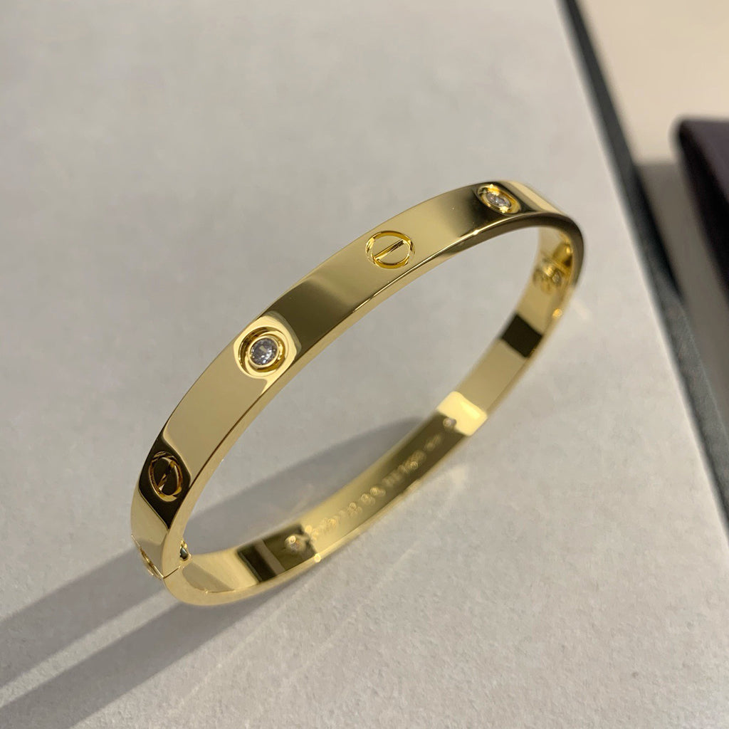 [LORA] LOVE BRACELET 6.1MM 4 DIAMONDS