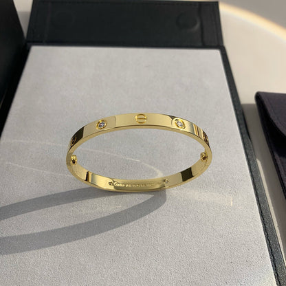 [LORA] LOVE BRACELET 6.1MM 4 DIAMONDS