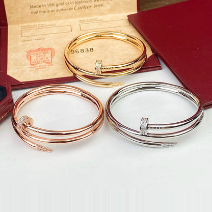 [LORA] JUSTE BRACELET 3.5MM DOUBLE ROW DIAMOND