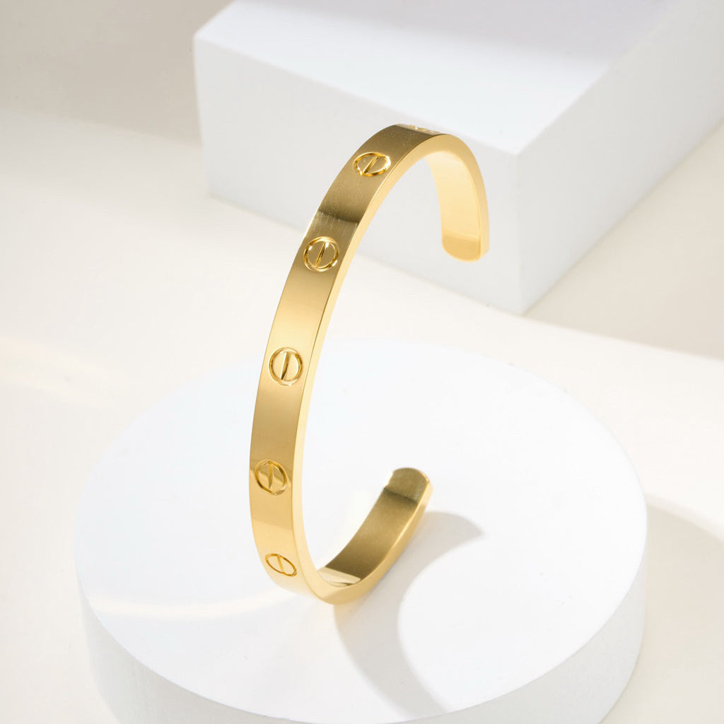 [LORA] LOVE BRACELET 6.1MM OPEN CUFF