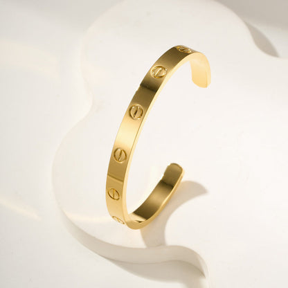[LORA] LOVE BRACELET 6.1MM OPEN CUFF