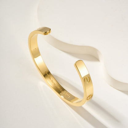 [LORA] LOVE BRACELET 6.1MM OPEN CUFF