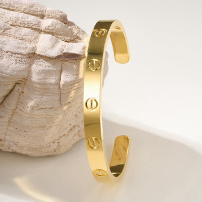 [LORA] LOVE BRACELET 6.1MM OPEN CUFF