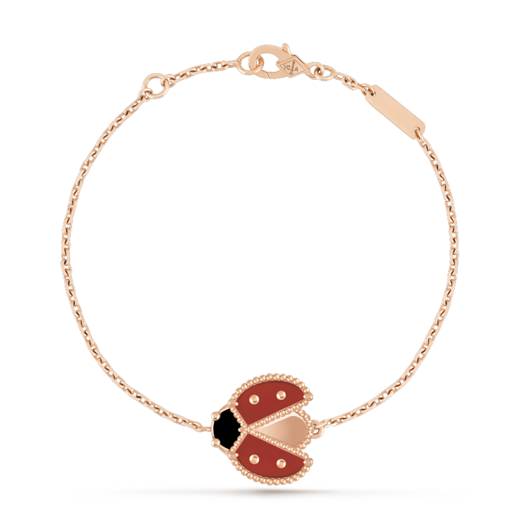 [Lora]LUCKY SPRING 1 MOTIF PINK GOLD BRACELET