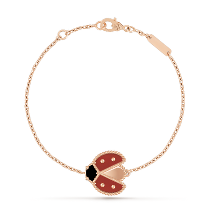 [Lora]LUCKY SPRING 1 MOTIF PINK GOLD BRACELET