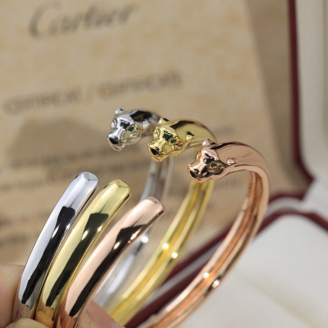 [LORA] PANTHERE OPEN BRACELET