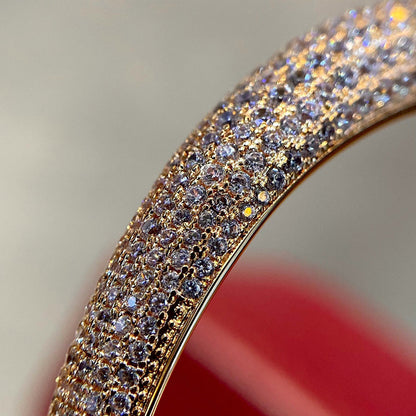 [LORA] PANTHERE HALF DIAMOND OPEN BRACELET