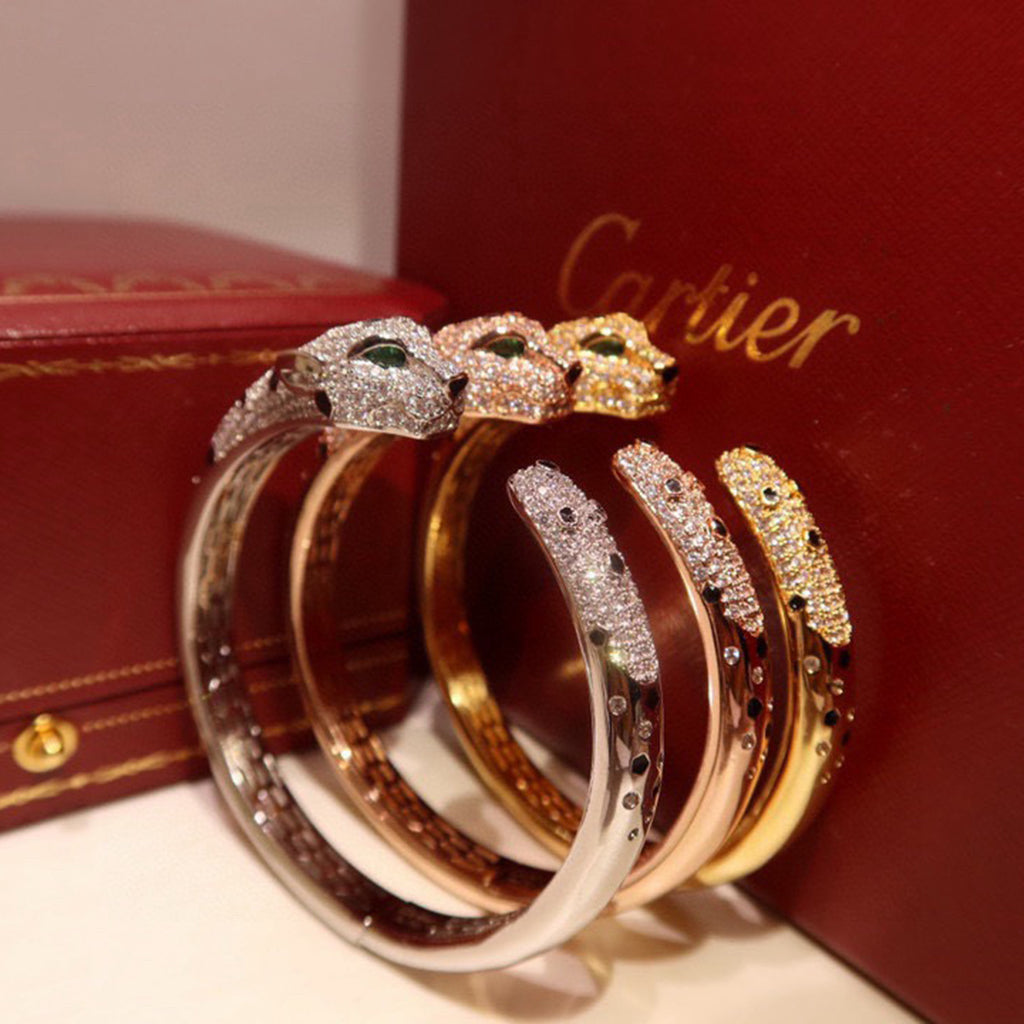 [LORA] PANTHERE BIG BRACELET DIAMONDS