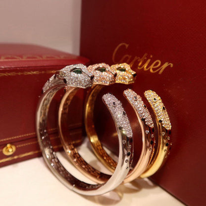 [LORA] PANTHERE BIG BRACELET DIAMONDS