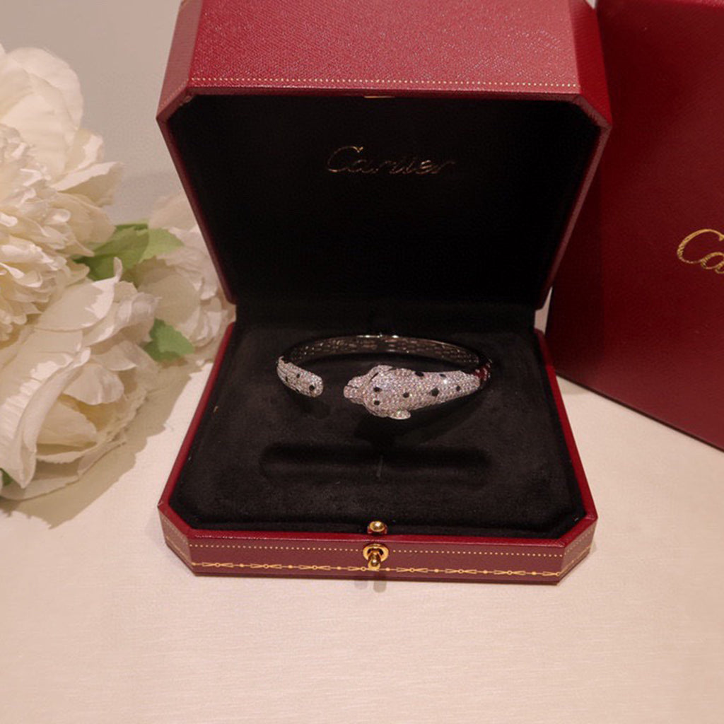 [LORA] PANTHERE BIG BRACELET DIAMONDS