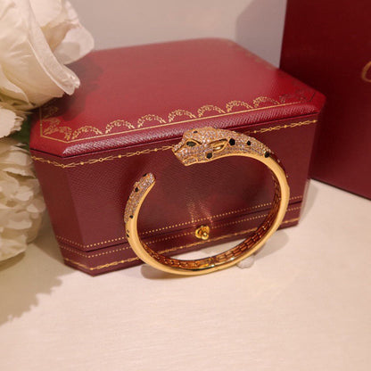 [LORA] PANTHERE BIG BRACELET DIAMONDS
