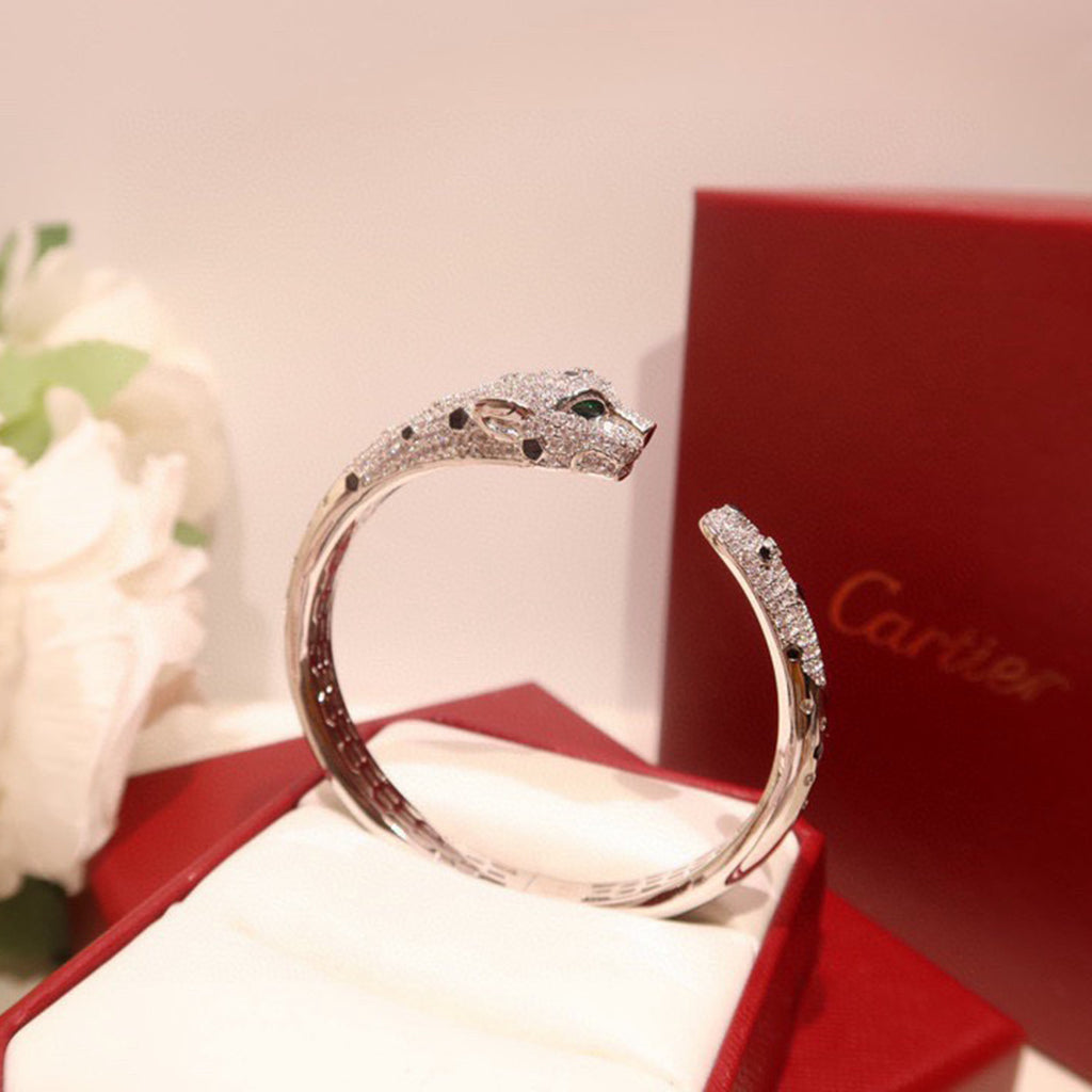 [LORA] PANTHERE BIG BRACELET DIAMONDS