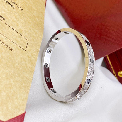 [LORA] LOVE BRACELET 6.1MM DIAMOND-PAVED CERAMIC