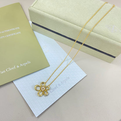 [LORA]FLOWERLACE NECKLACE 5 DIAMONDS