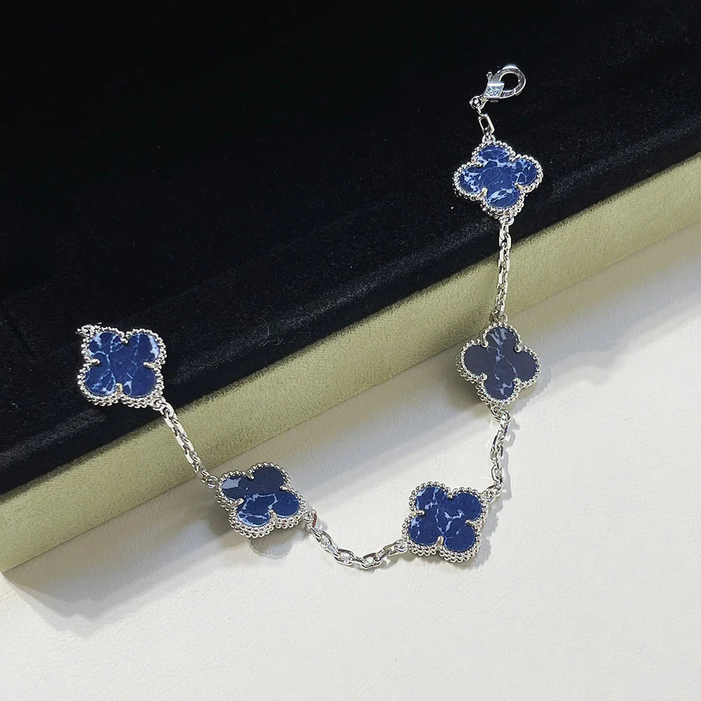 [LORA]CLOVER 5 MOTIF PIETERSITE BRACELET COLLECTION