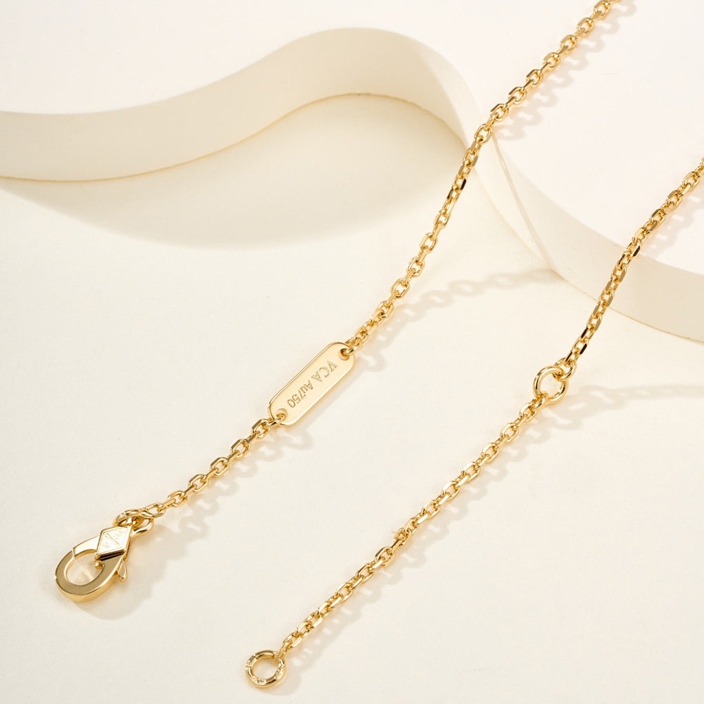 [LORA]FLOWERLACE NECKLACE 5 DIAMONDS