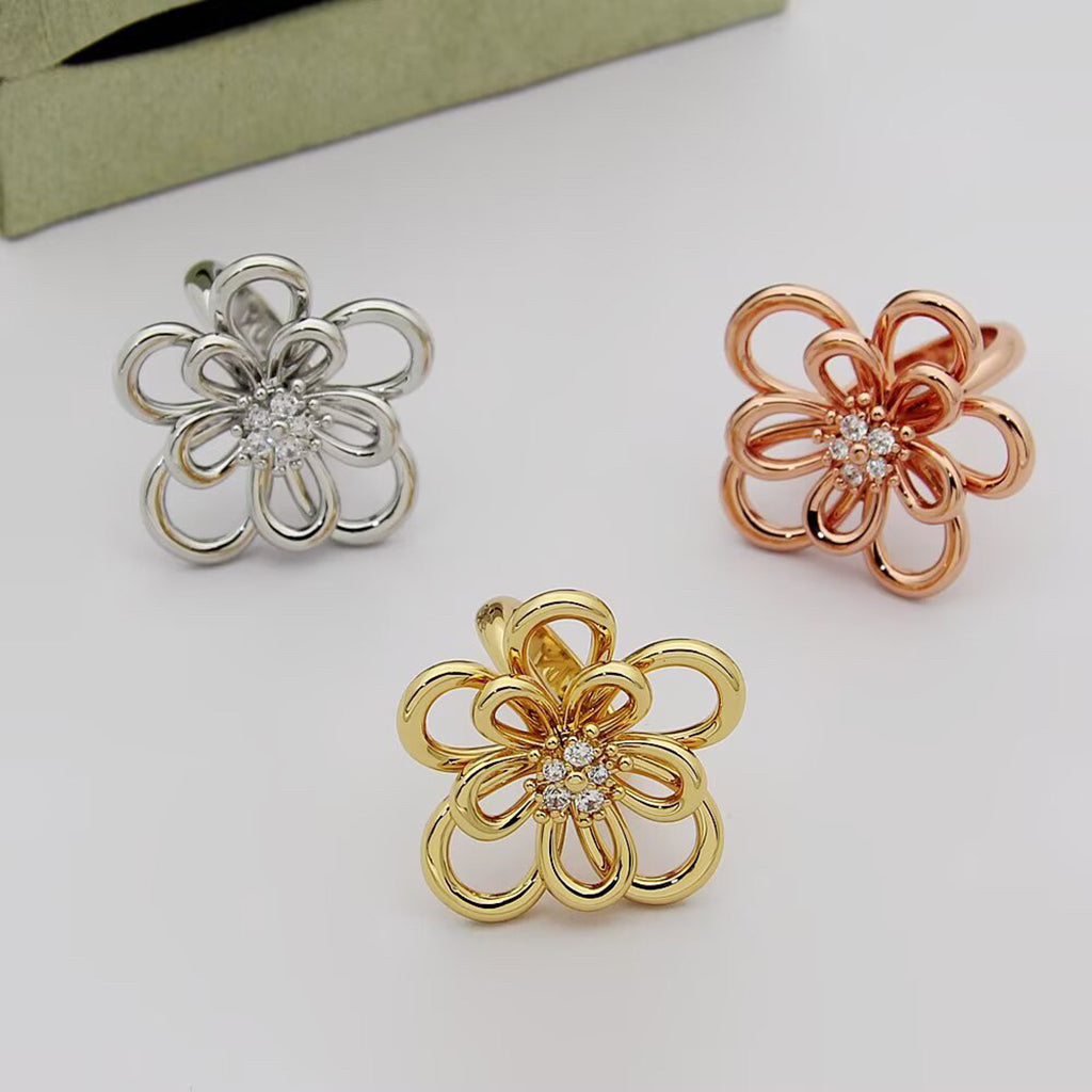 [LORA] FLOWERLACE RING 5 DIAMONDS