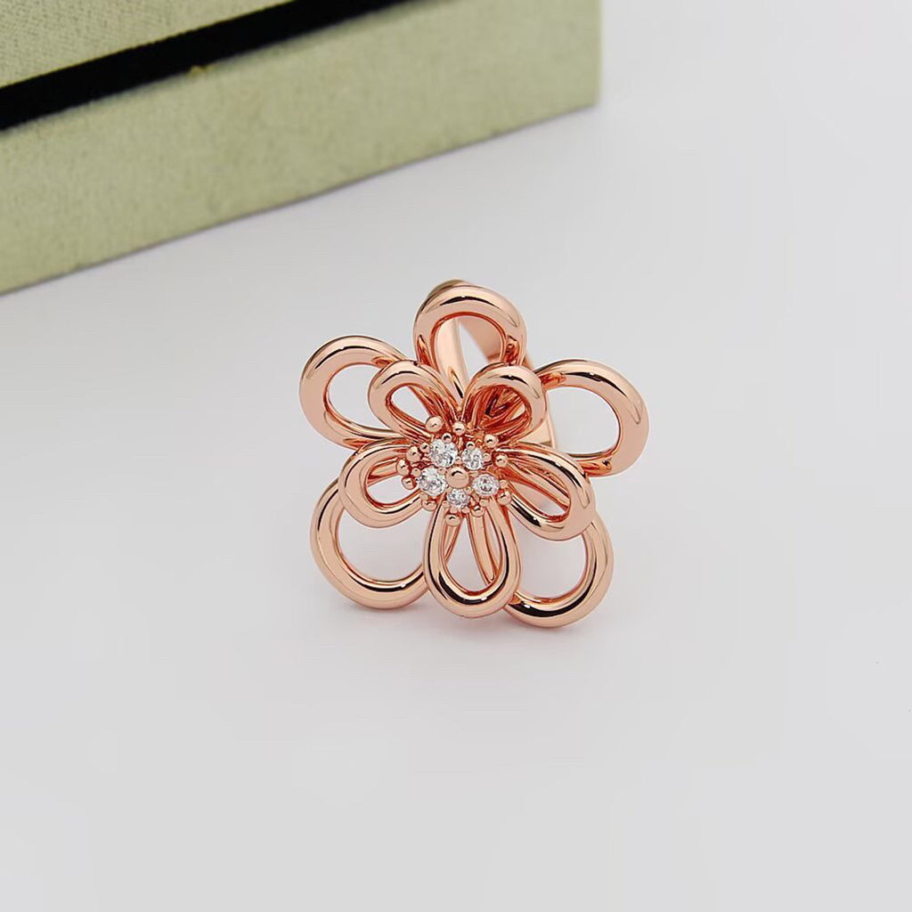 [LORA] FLOWERLACE RING 5 DIAMONDS