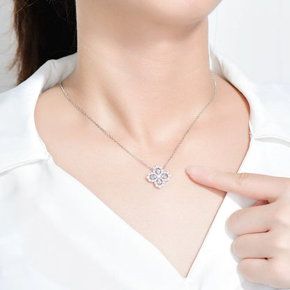 [LORA]LOOP NECKLACE FULL MOTIF DIAMOND 16MM MULTIPLE COLORS