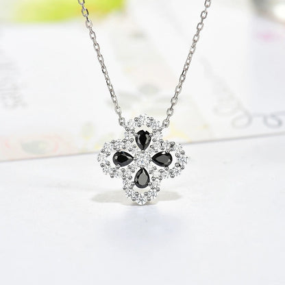 [LORA]LOOP NECKLACE FULL MOTIF DIAMOND 16MM MULTIPLE COLORS