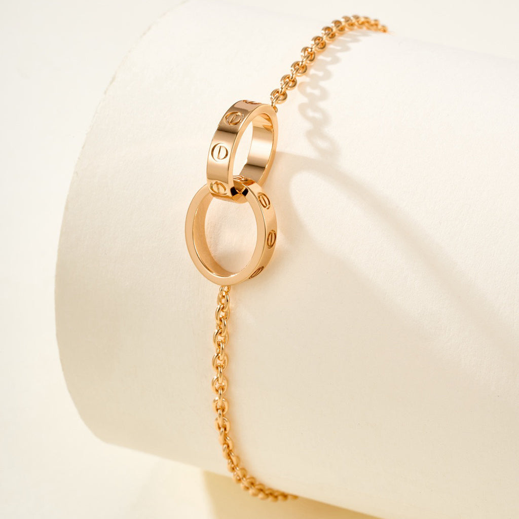 [LORA] LOVE BRACELET DOUBLE RING