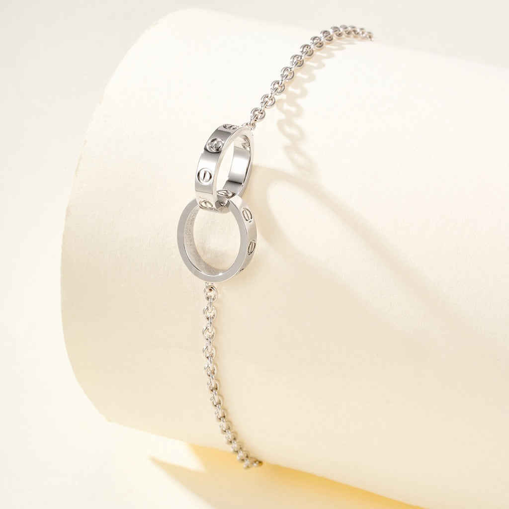 [LORA] LOVE BRACELET DOUBLE RING
