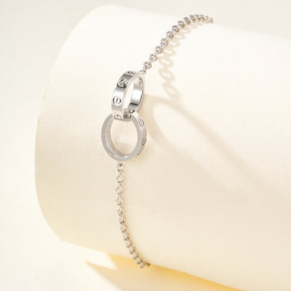 [LORA] LOVE BRACELET DOUBLE RING