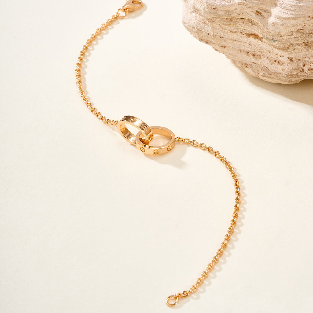 [LORA] LOVE BRACELET DOUBLE RING